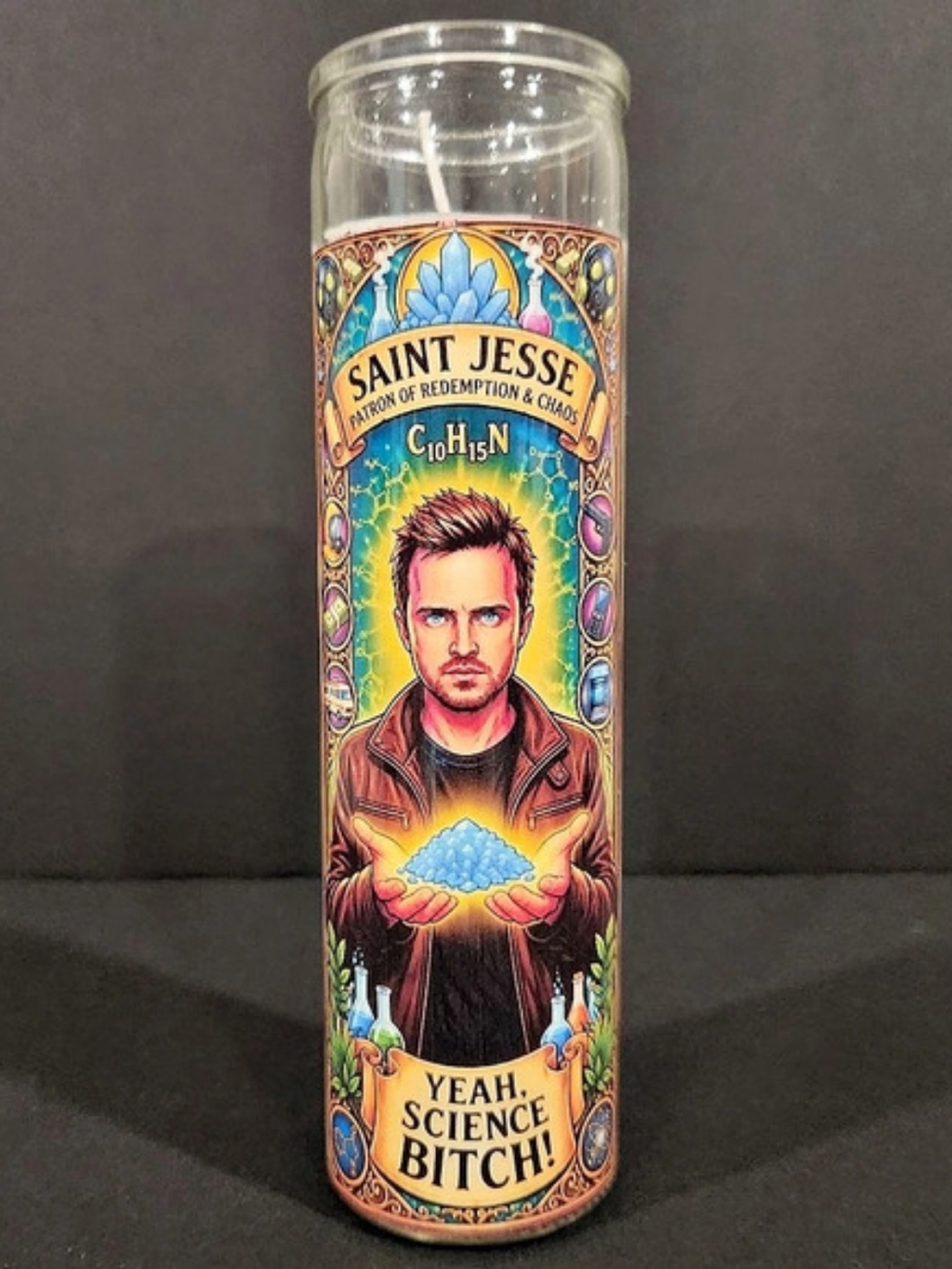 Saint Jesse Prayer Candle White
